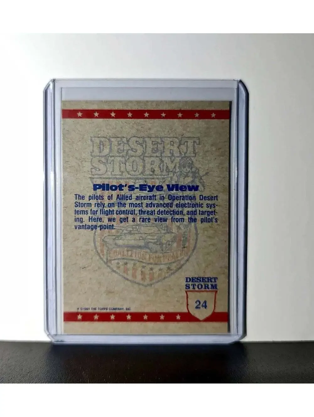 Pilot’s-Eye View 1991 Topps Desert Storm #24 Card - Picture 2 of 10